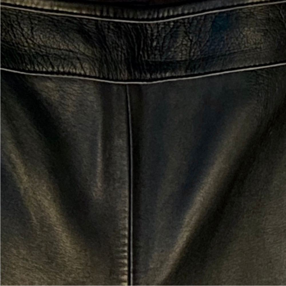 Escada women’s black leather pants 44 / 12 made in Italy - Picture 4 of 5